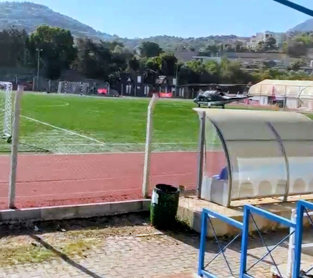 Turizm Cenneti Bodrum'da Stadyumu Helikopter Pistine  Çevirdiler 3